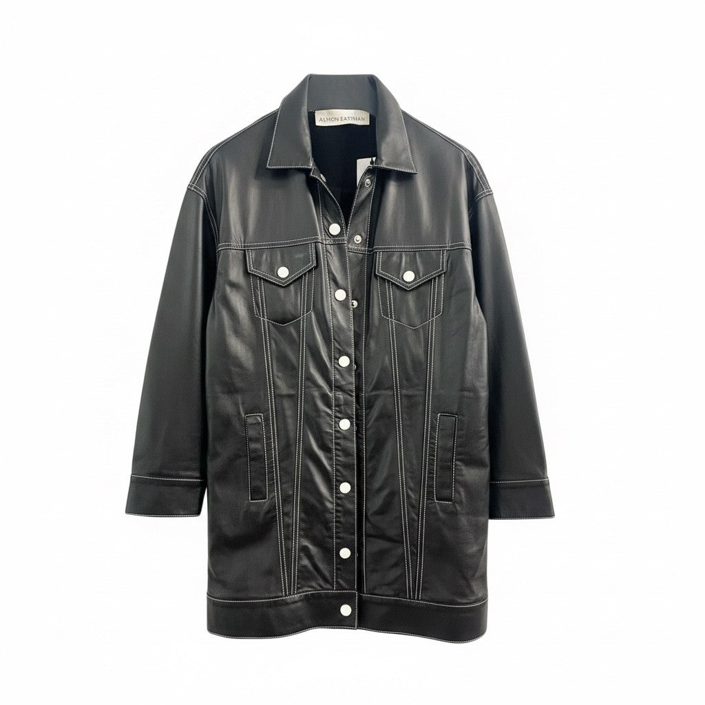Alyson Eastman Leather Trucker Jacket – Jolie Jordan Boutique