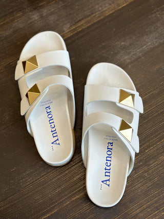 Antenora Alix Gold Stud Sandal