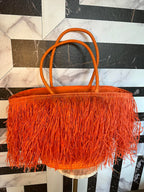 Olivia London Fringe Beach Tote Bag