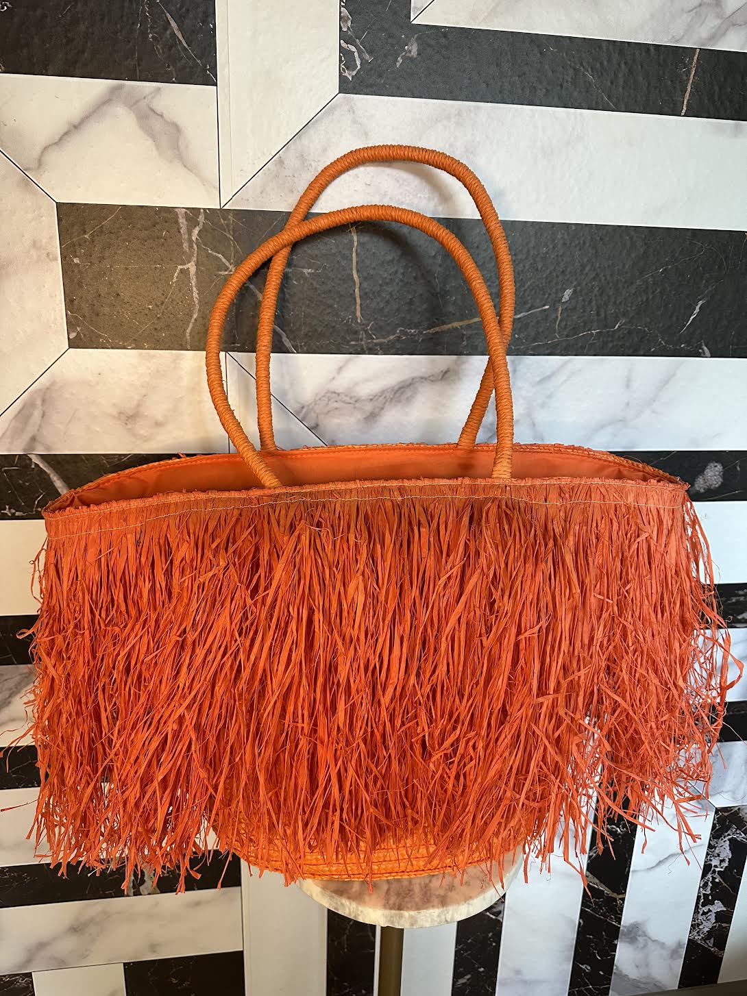 Olivia London Fringe Beach Tote Bag