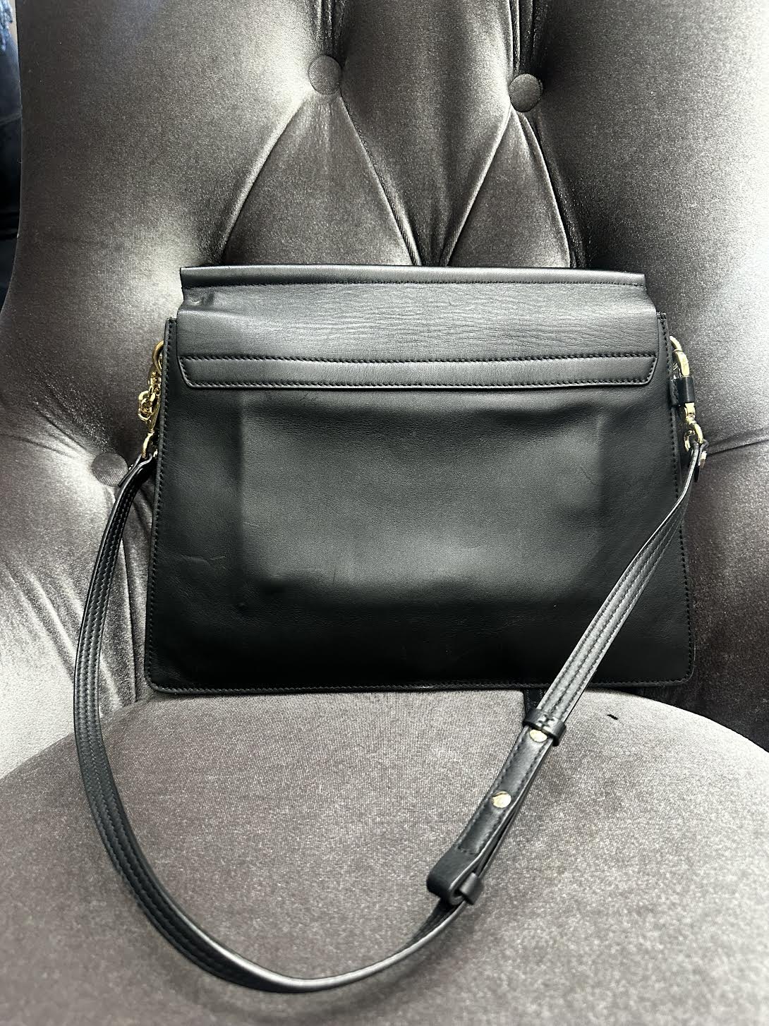 Chloé Sac Faye Calfskin Pony Hair Leopard Print Bag