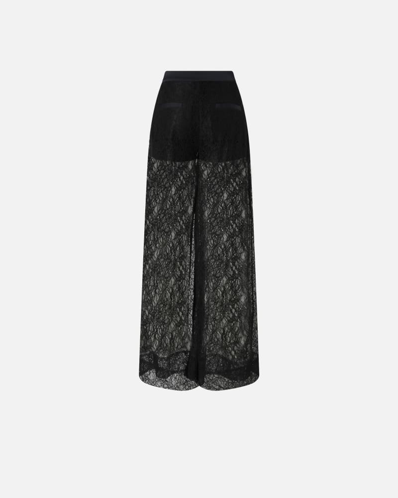 Pinko Wide-leg lace trousers