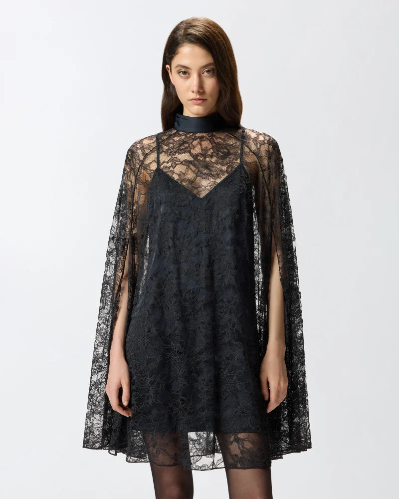 Acetate Polyester Torchon Lace Dress