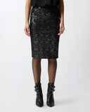 PINKO Pencil Skirt with Sequins
