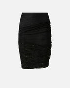 Pinko Patchwork-effect lace pencil skirt