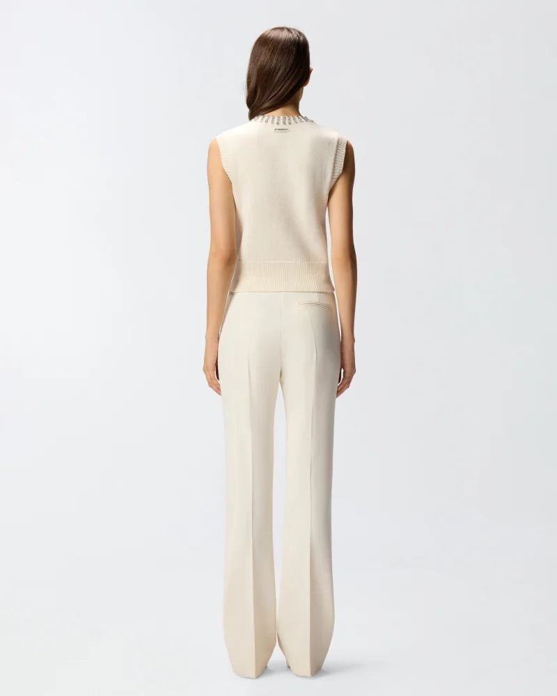 Pinko Knit vest with rhinestones