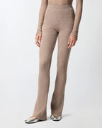 Pinko Long flared knit trousers
