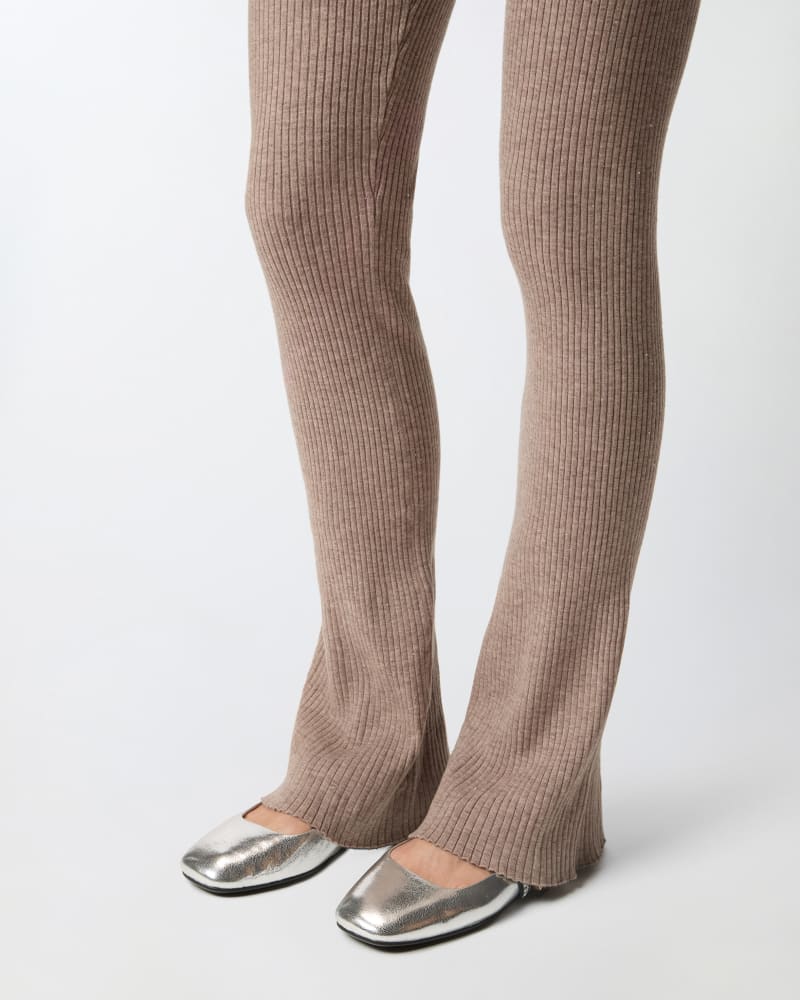 Pinko Long flared knit trousers