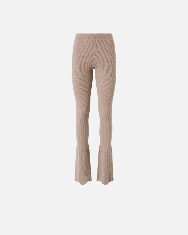 Pinko Long flared knit trousers