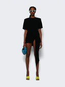 Monot Tunic with Drape Black
