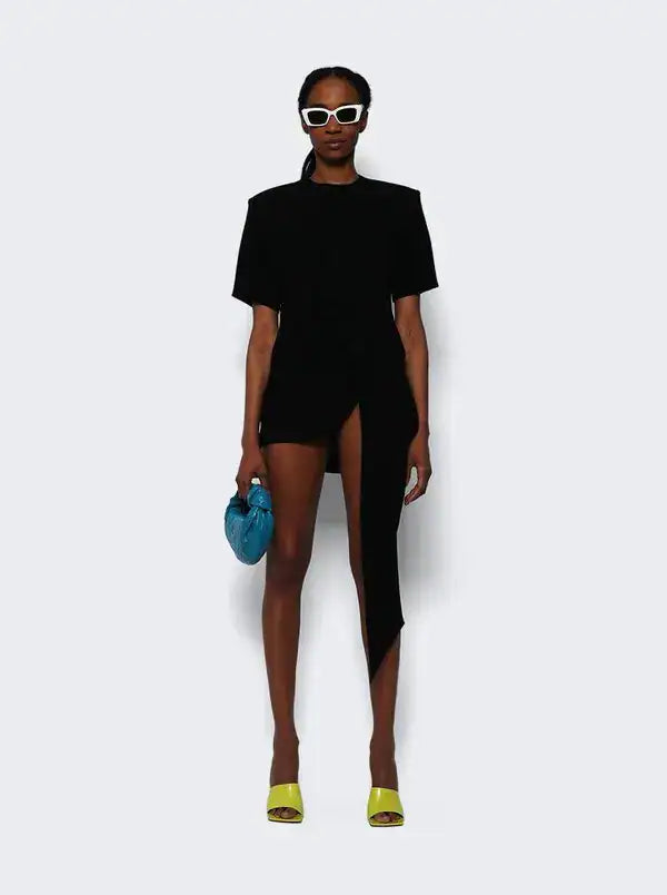 Monot Tunic with Drape Black