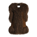 Susanna Chow Dorothy Suede Shearling Vest