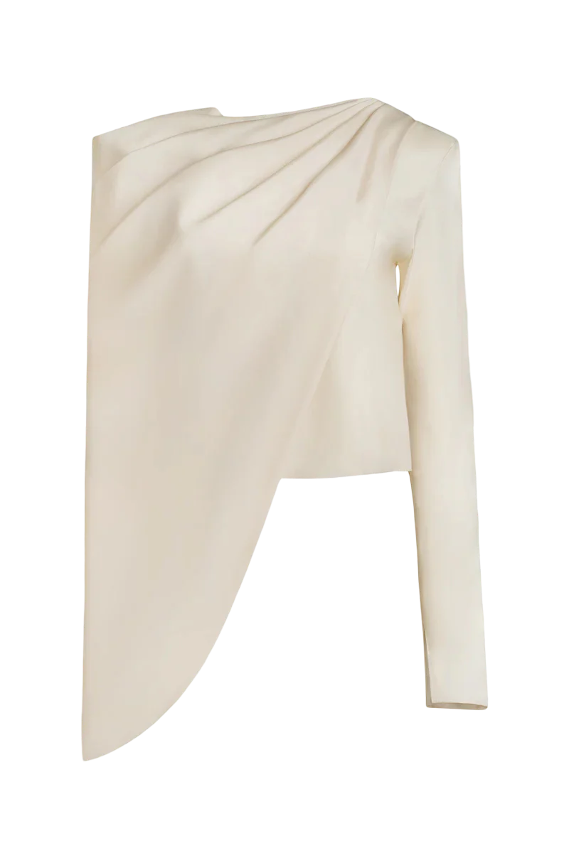 AISTE HONG DRAPED SHOULDER TOP