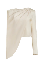 AISTE HONG DRAPED SHOULDER TOP