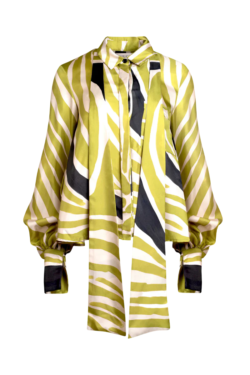 AISTE HONG TIE-NECK SHIRT