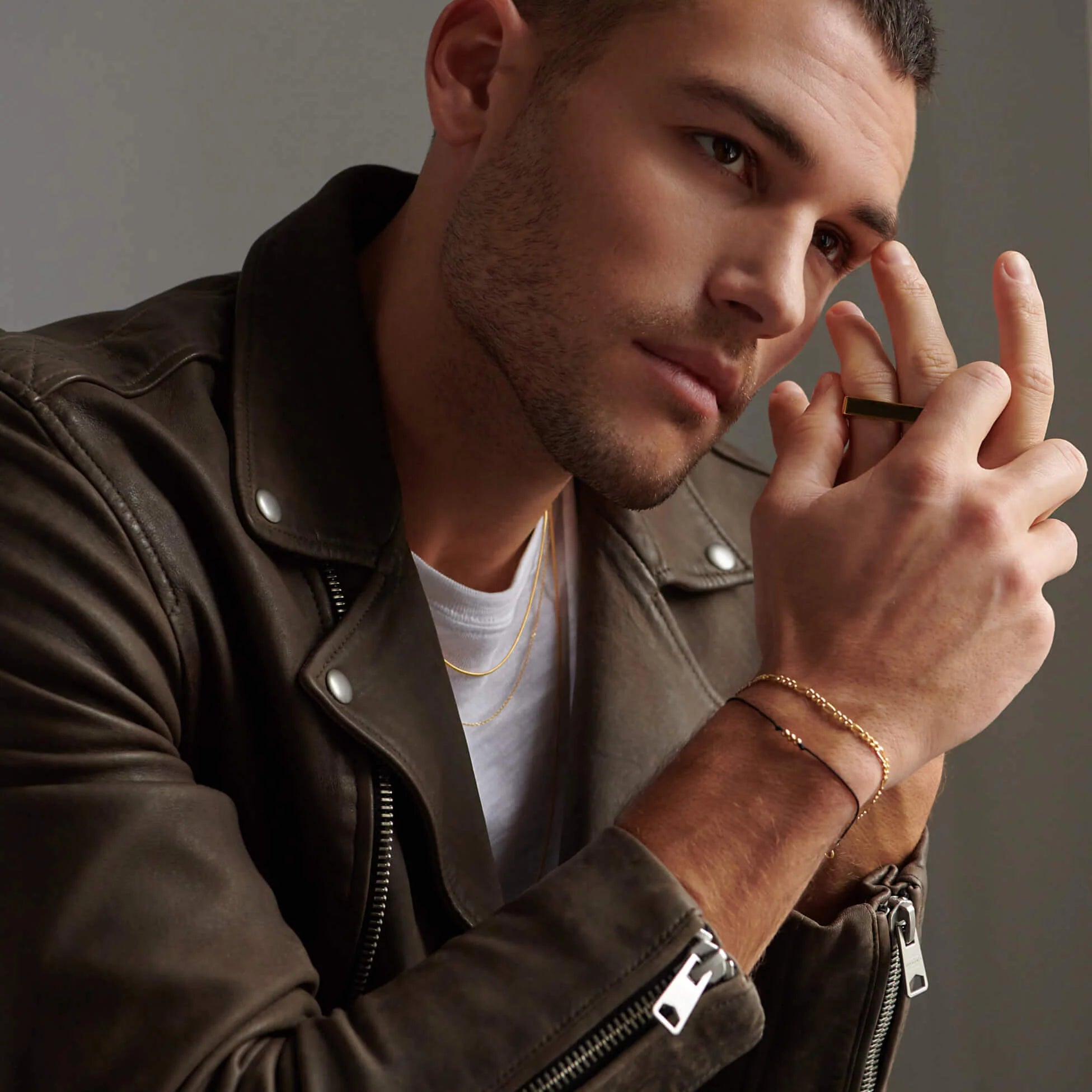 Atelium 3.0mm 18k Gold Figaro Chain Bracelet