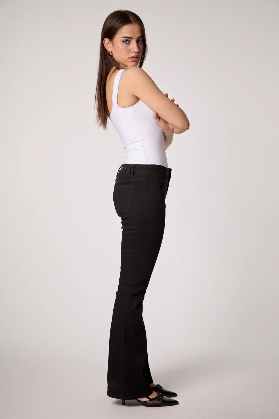 Blue Revival  Y2K LOW RISE RECYCLED BOOT CUT - BLACK