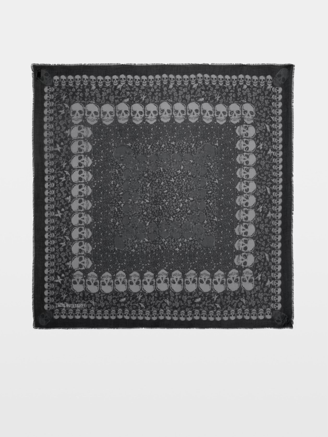 Zadig & Voltaire Kerry Garden 138 Scarf in Black