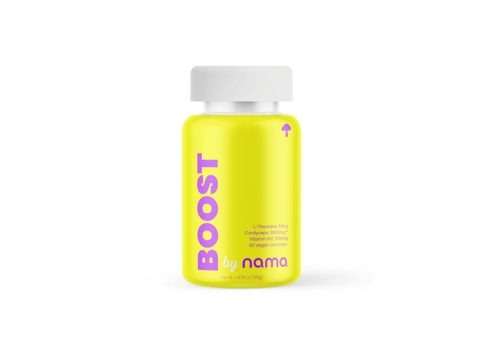 Nama Boost Mushroom Gummies | Cordyceps Mushroom Gummies with L-theanine and B12