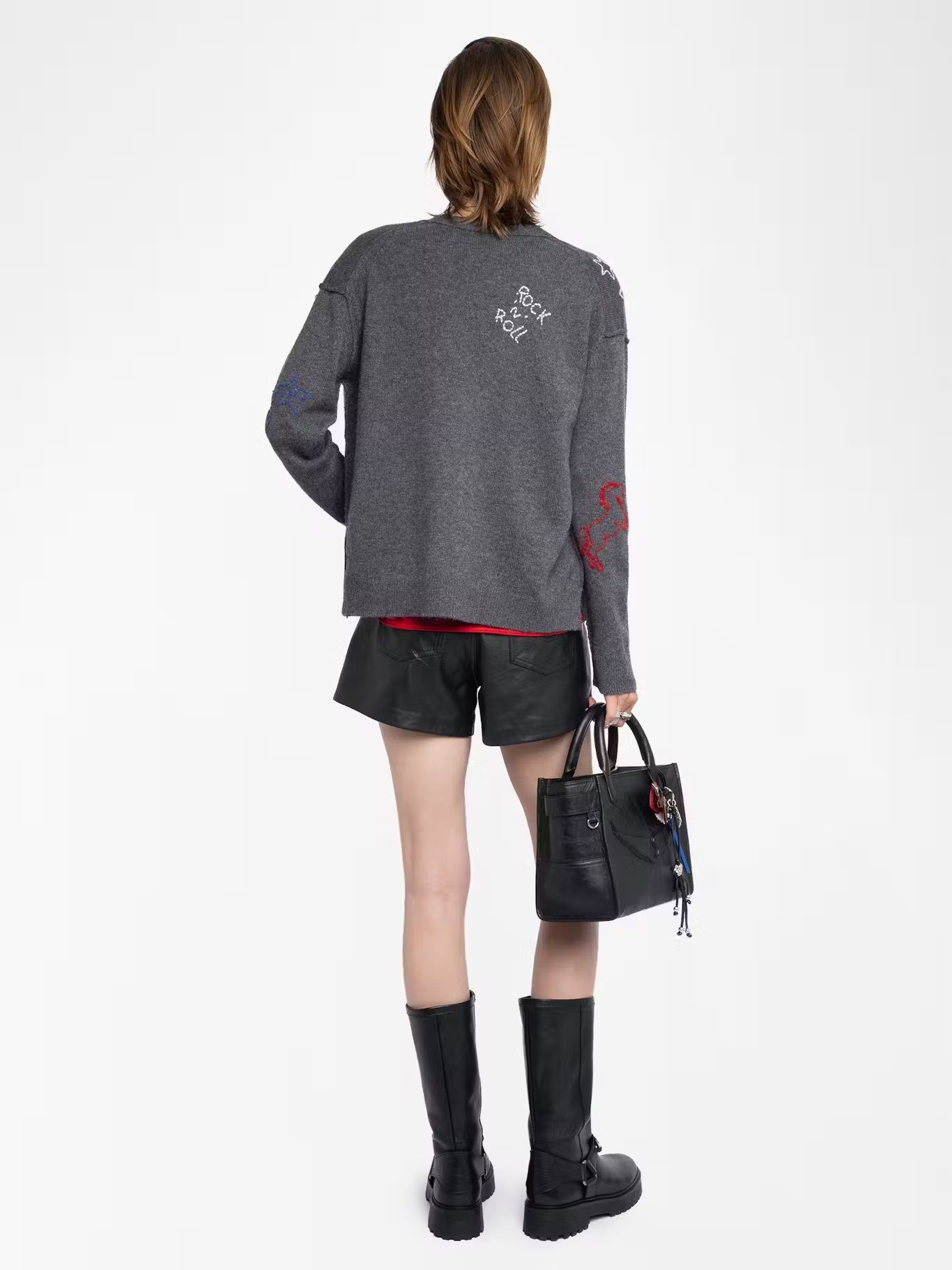 Zadig&Voltaire Mirkaz Cashmere Gray Cardigan