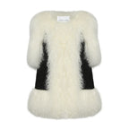 Susanna Chow Dorothy Suede Shearling Vest