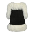 Susanna Chow Dorothy Suede Shearling Vest