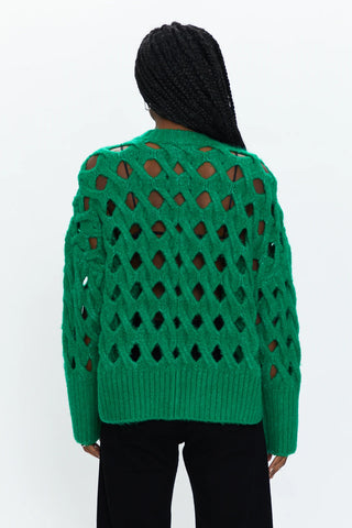 Pistola Darya Open Knit Sweater Evergreen