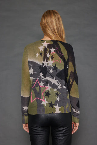 Lisa Todd Solar Power Print Cashmere Sweater