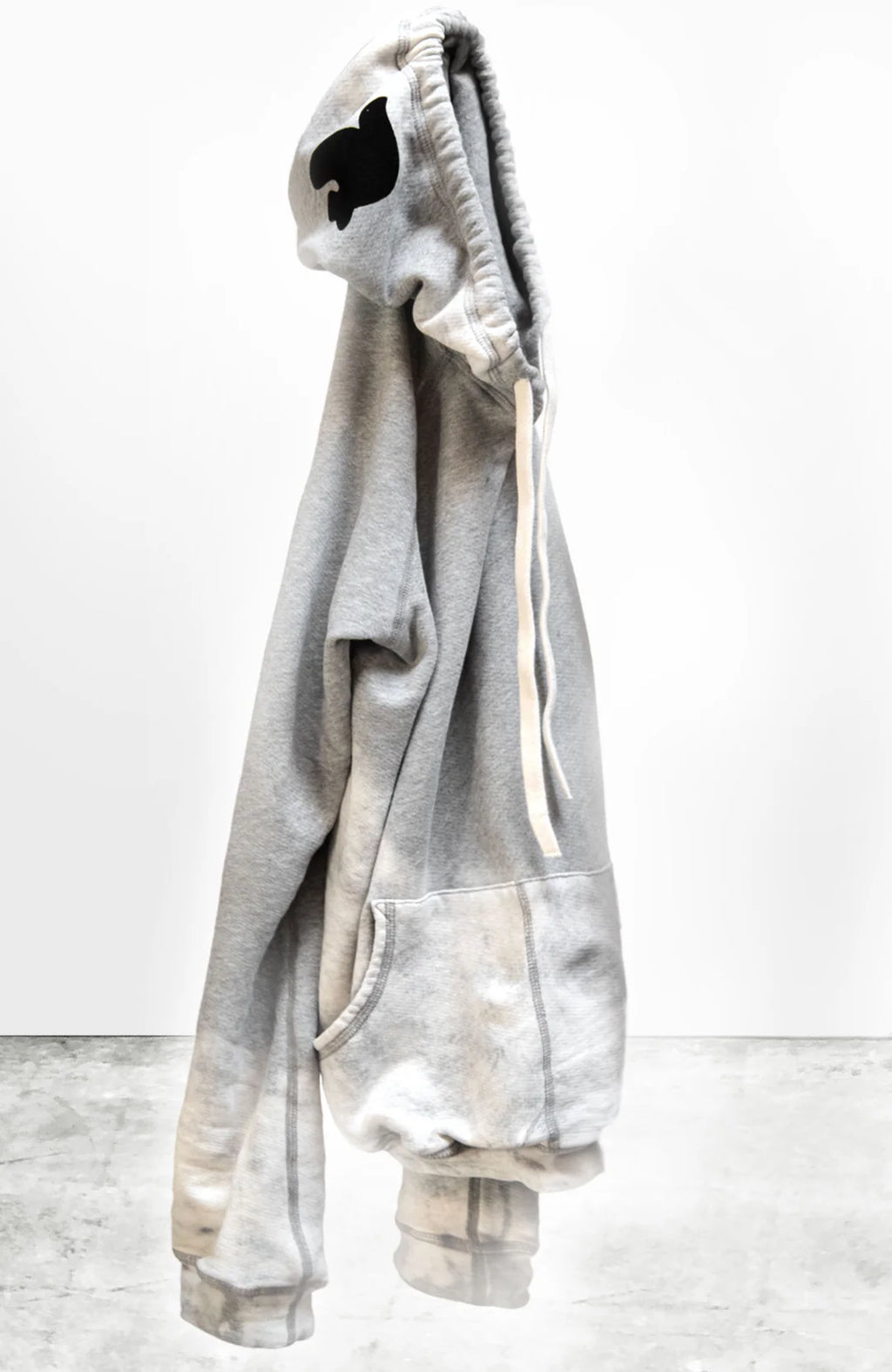 FREE CITY HEATHER BLEACHOUT SHRUNKEN BIG Hoodie in Heather Bleachout