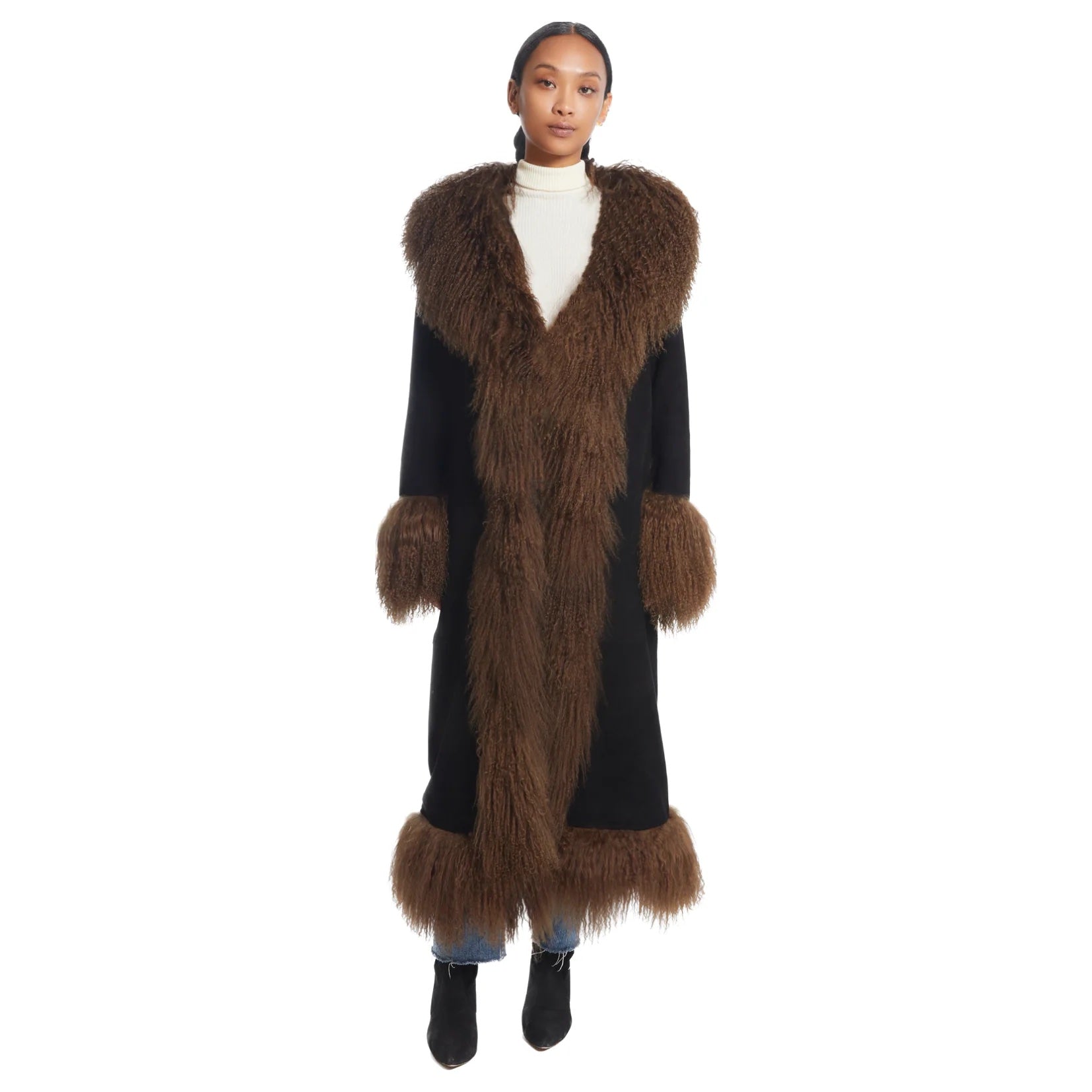 Susanna Chow Dorothy Suede Maxi Coat