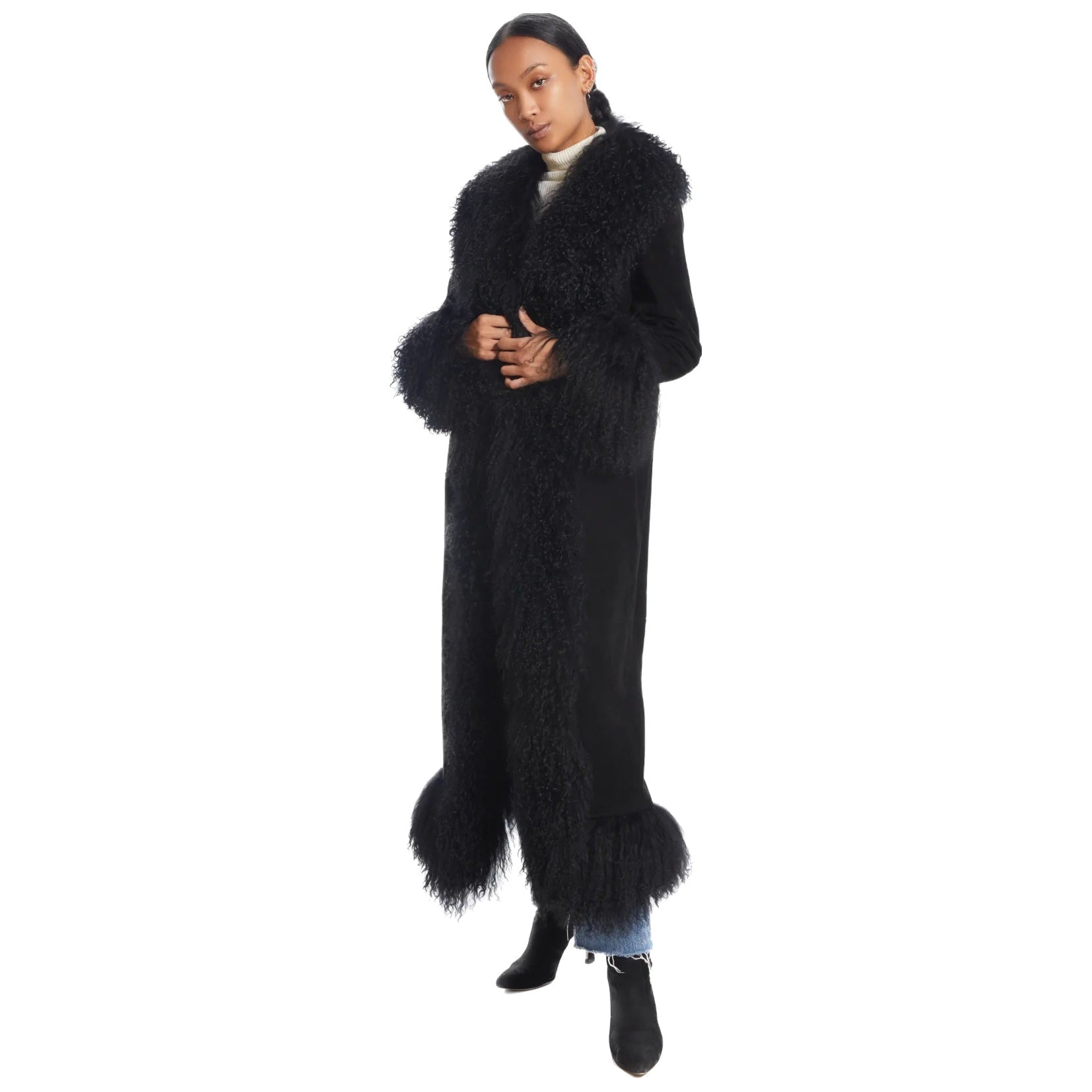 Susanna Chow Dorothy Suede Maxi Coat