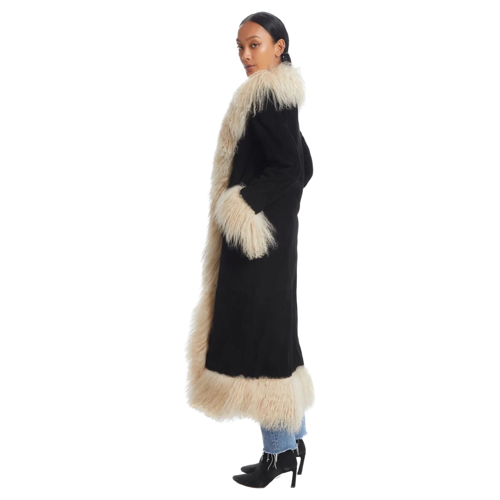 Susanna Chow Dorothy Suede Maxi Coat
