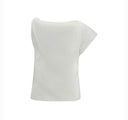 PINKO Marlena Maglia Asymetrical Top White