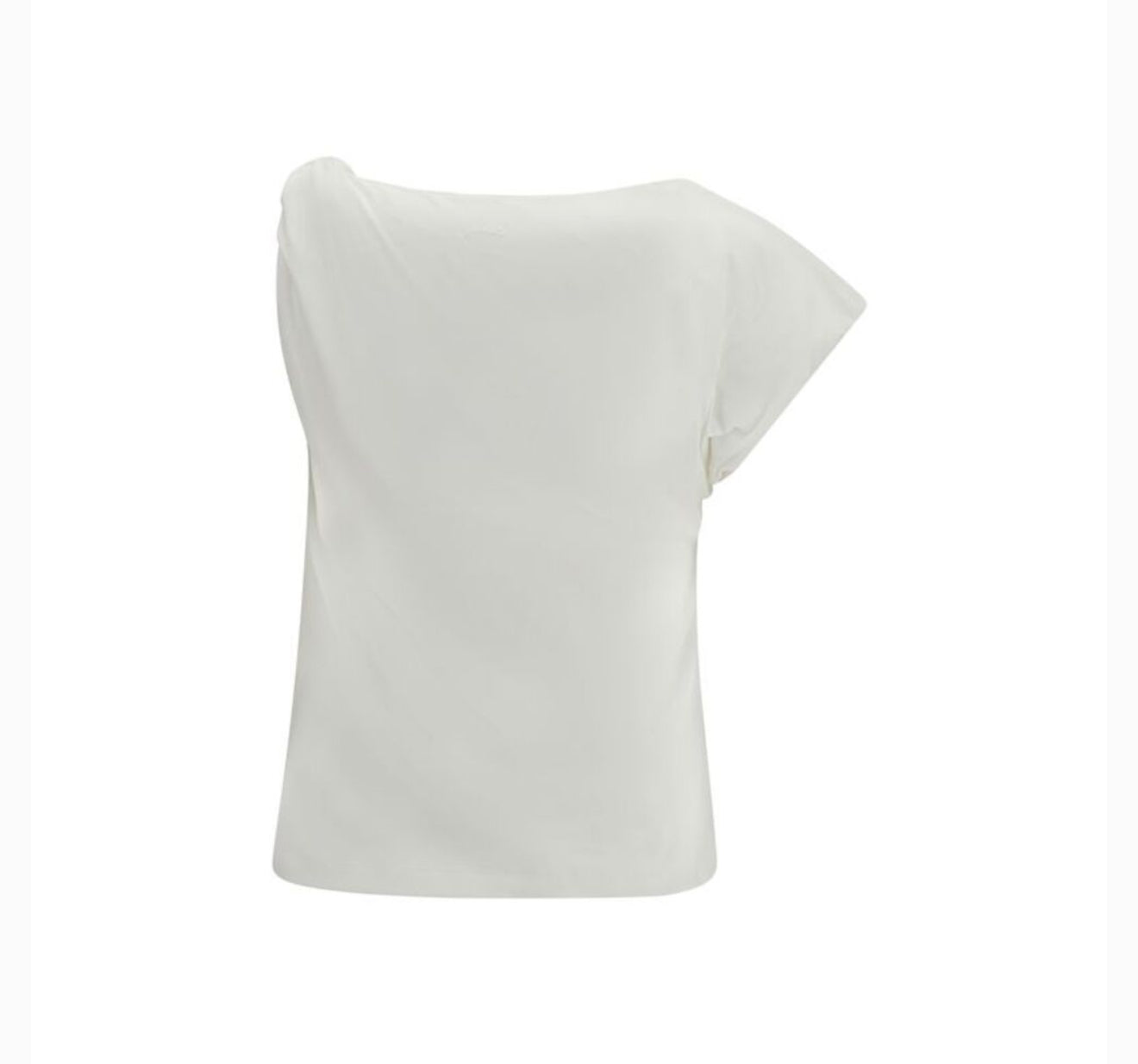 PINKO Marlena Maglia Asymetrical Top White