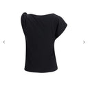PINKO Marlena Maglia Asymetrical Top Black