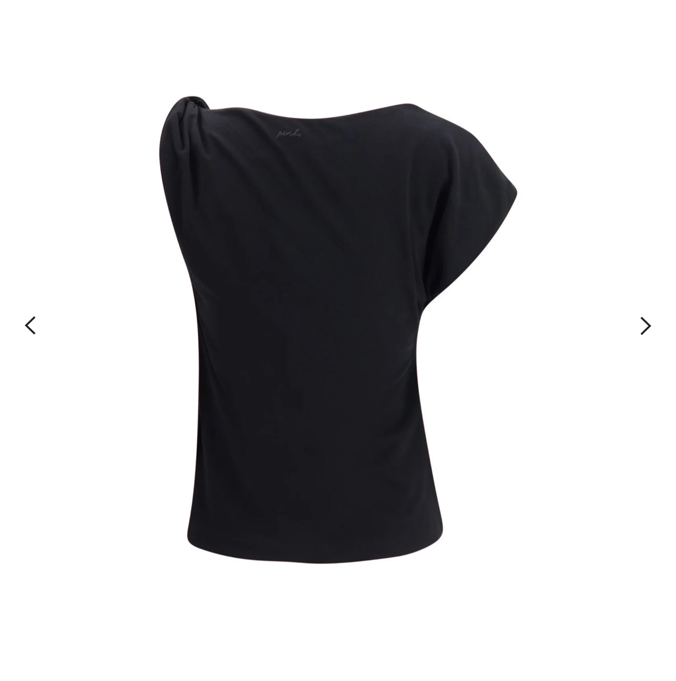 PINKO Marlena Maglia Asymetrical Top Black