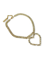 Kimono Dragon Crystal Heart Necklace