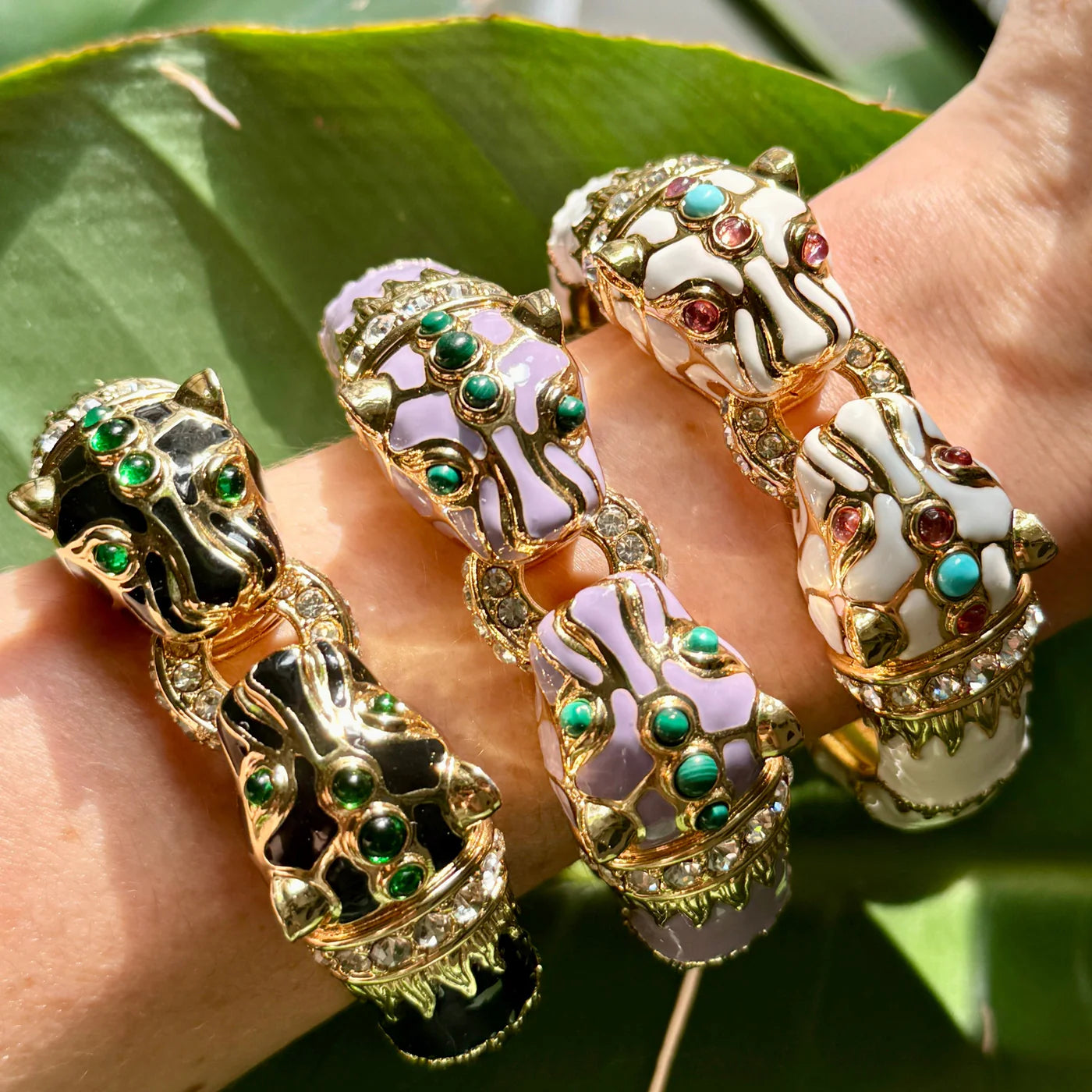 Kimono Dragon Lavender Double Panther Bracelet