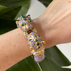 Kimono Dragon Lavender Double Panther Bracelet