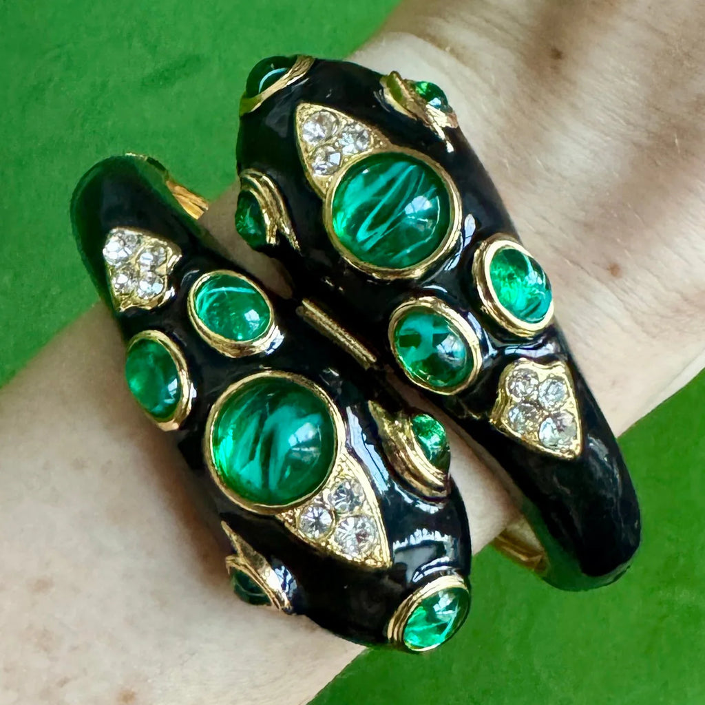 Kimono Dragon Black Double Headed Snake Bracelet