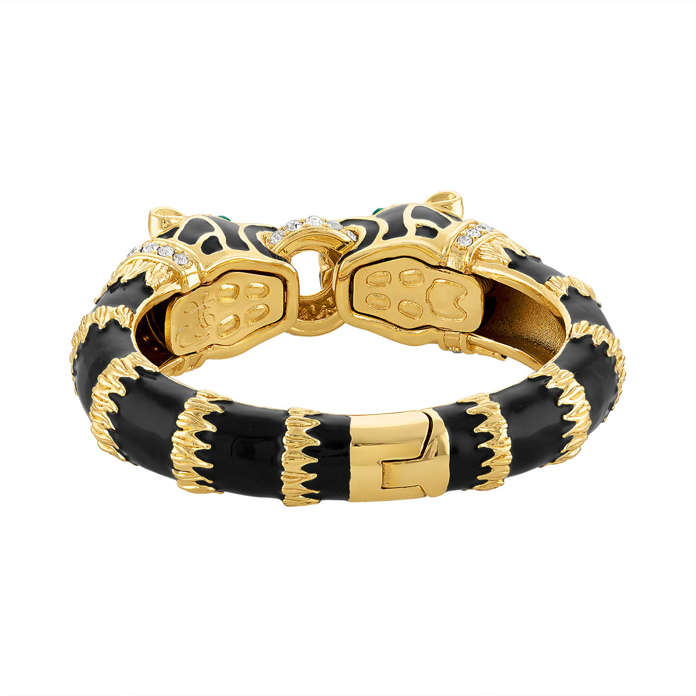 Kimono Dragon Black Enamel Double Panther Bracelet