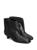 Vicini Square-Toe Boots in Black