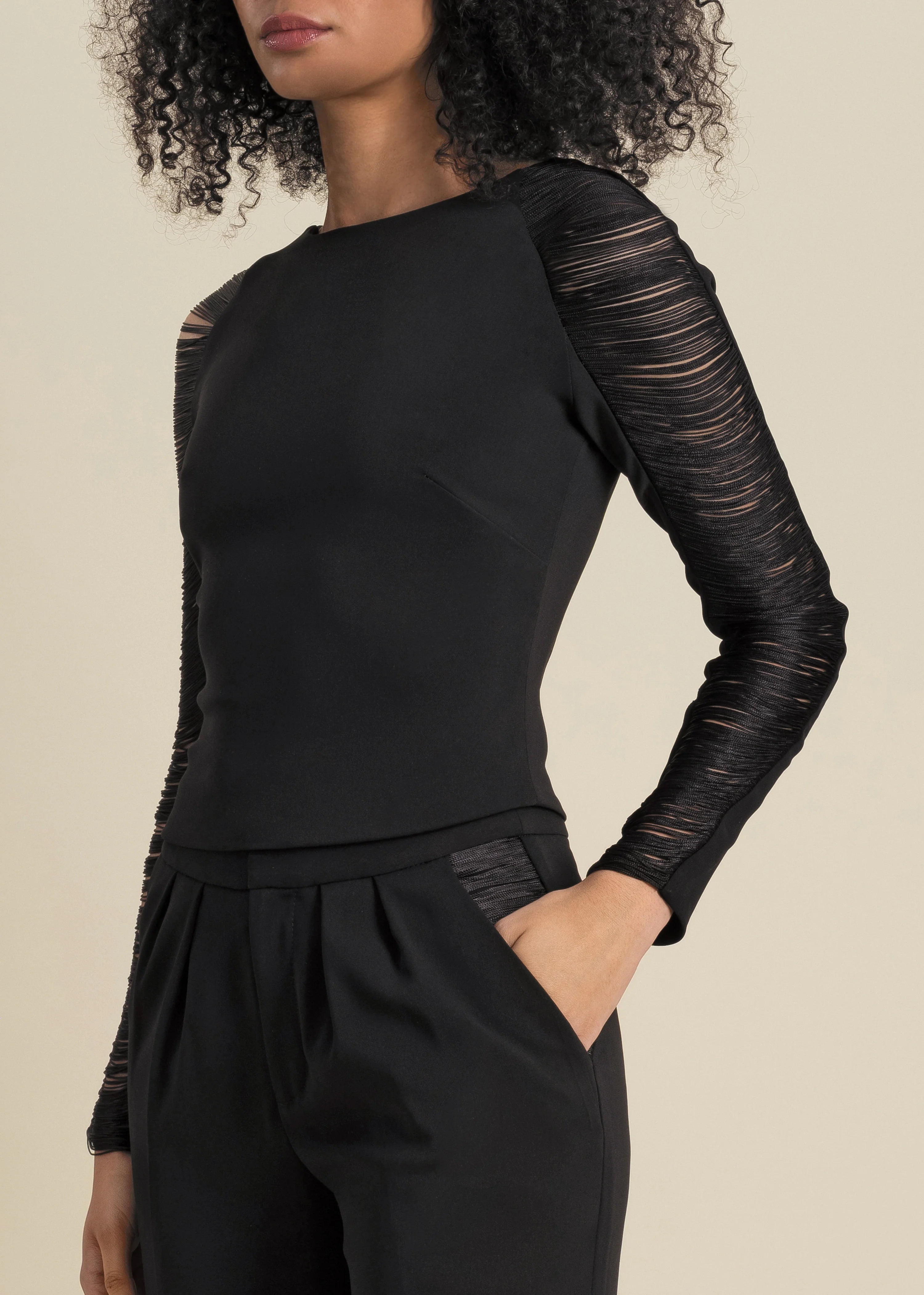 Contessa Mills Medusa Top Black