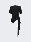 Monot Tunic with Drape Black