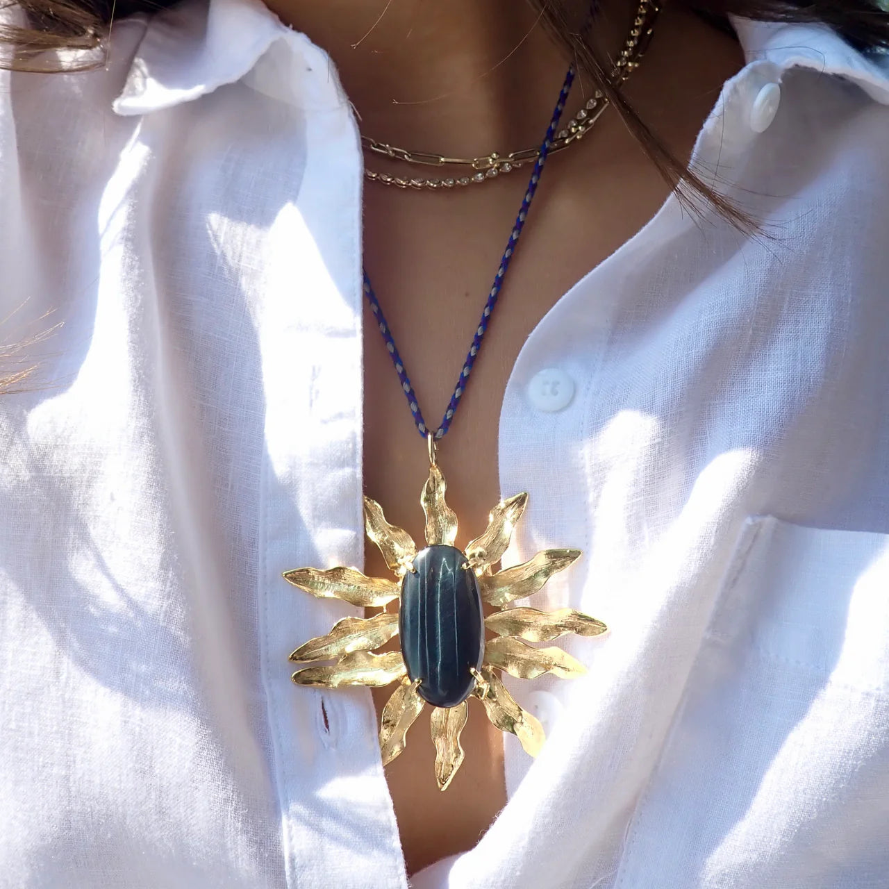 Allison Daniel Designs Kaden Flower Statement Necklace