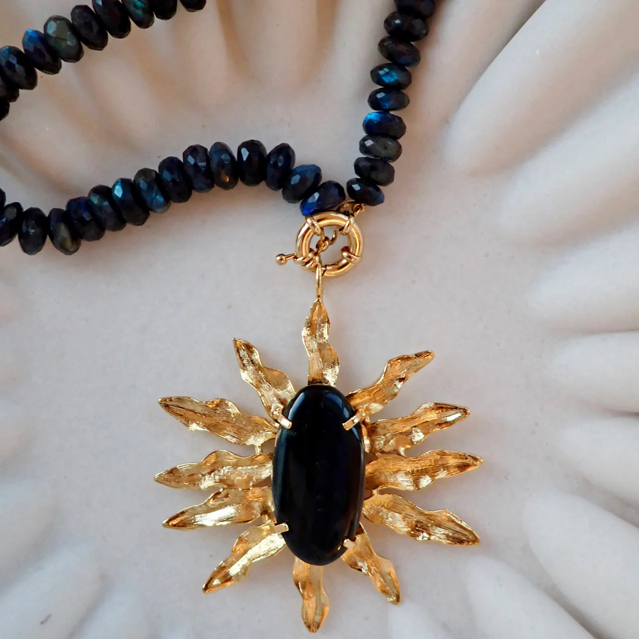 Allison Daniel Designs Kaden Flower Statement Necklace