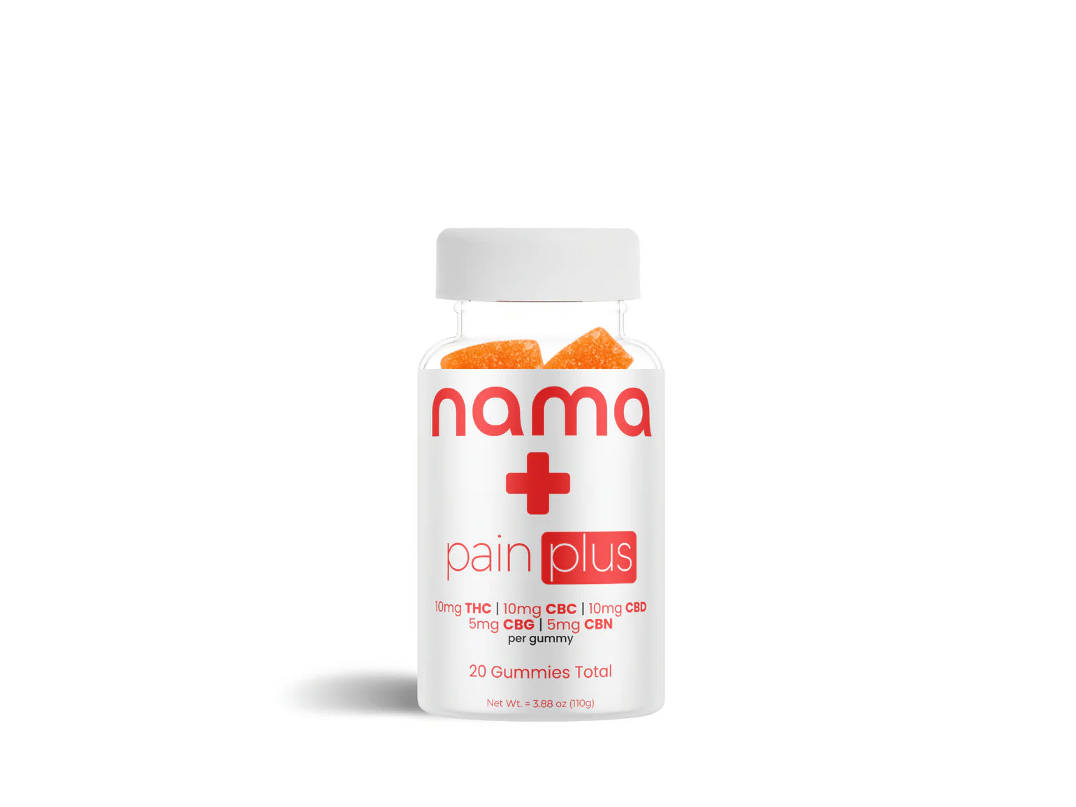 Nama Pain Plus Gummies | THC, CBD, CBG, CBC, and CBN