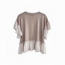 Avant Toi Silk Pink Ruffle Blouse