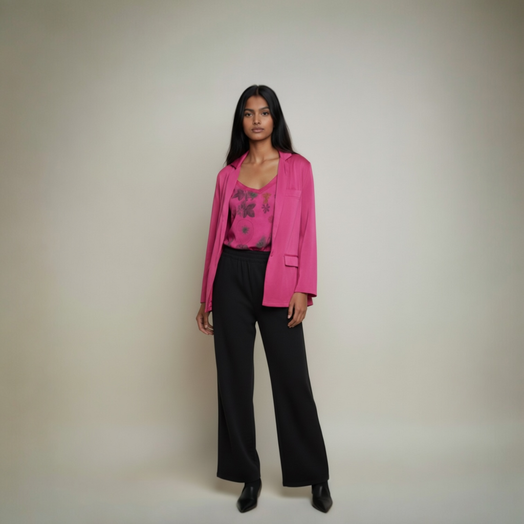 Avant Toi Silk Hot Pink Blazer