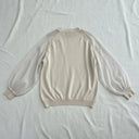 Avant Toi Silk Chiffon Cardigan Beige